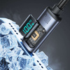 USB C - USB C cable 100W 1.2m with LED display Joyroom S-CC100A16 - black