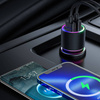 Joyroom Autoladegerät 2 x USB mit Hintergrundbeleuchtung 24W schwarz (JR-CL10)