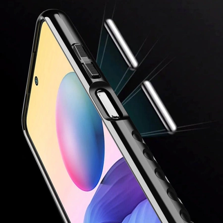 Thunder Case Flexible Tough Rugged Cover TPU Case for Xiaomi Redmi Note 10 5G / Poco M3 Pro black