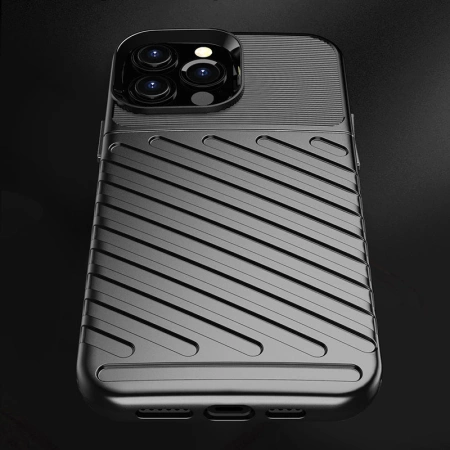 Thunder Case Flexibel Robuste Panzer Handyhülle TPU Schutzhülle für iPhone 13 Pro Max blau