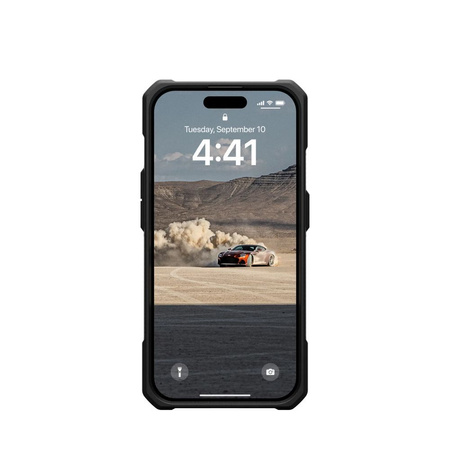 UAG Monarch - Schutzhülle für iPhone 15 Pro (Kevlar-Element grün)