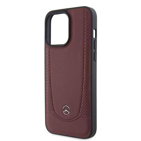 Mercedes MEHCP15LARMRE iPhone 15 Pro 6.1" red/red hardcase Leather Urban Bengale