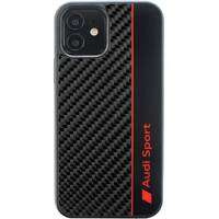 Audi Carbon Fiber Stripe iPhone 11 / Xr 6,1" schwarz/schwarzes Hardcase AUS-TPUPCIP11-R8/D1-BK