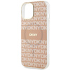 DKNY DKHMP15SHRHSEP iPhone 15 / 14 / 13 6.1" różowy/pink hardcase IML Mono & Stripe MagSafe