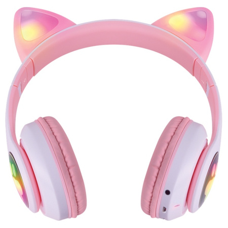 Defender słuchawki Bluetooth Freemotion B585 Led różowy/pink (63585)