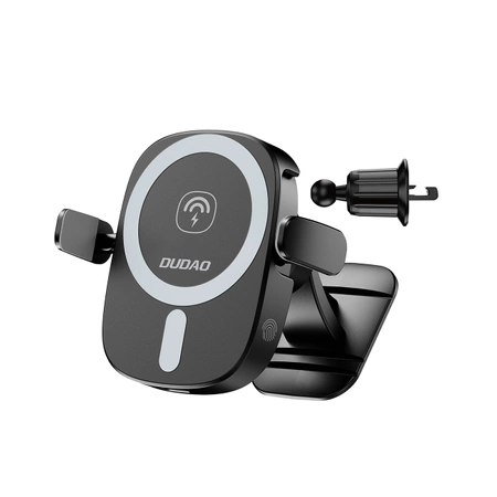 Dudao FW11 car phone holder with 15W inductive charger for air vent / cockpit - black