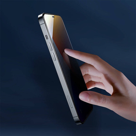 Joyroom Knight Series 2,5D Full Screen szkło hartowane z filtrem światła niebieskiego do iPhone 12 Pro Max (6,7")