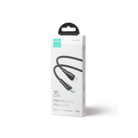 Joyroom kabel USB C - Lightning 20W Surpass Series do szybkiego ładowania i transferu danych 1,2 m czarny (S-CL020A11)