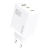 Dudao A29 65W GaN Wall Charger 2 x USB-C + 1 x USB-A - White