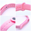 Pasek / opaska silikonowa do smart band Xiaomi Mi Band 5 / 6 / 7 różowa (37)