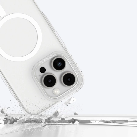 AmazingThing Titan Pro Mag Case with Magnetic Ring for iPhone 16 Pro - Transparent