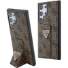Guess GUHCS24LPGS4TDW S24 Ultra S928 brown/brown hardcase Grip Stand 4G Triangle Strass