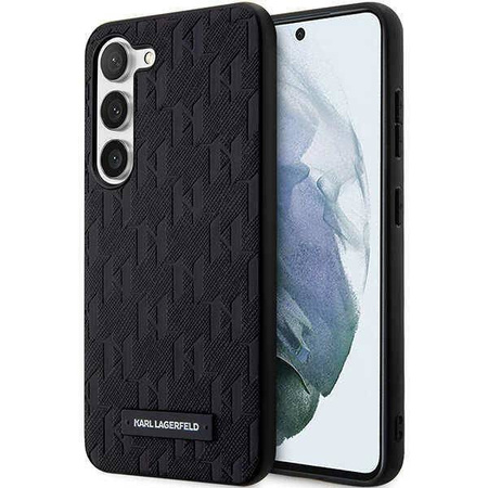 Karl Lagerfeld KLHCS23MSAKLHPK S23+ S916 Hartschalenkoffer schwarz/schwarz Saffiano Mono Metal Logo