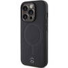 Etui Mercedes Smooth Leather MagSafe do iPhone 15 Pro - czarne