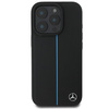 Mercedes nakładka do iPhone 16 Pro 6,3" MEHMP16L23RURBK Hardcase MB Blue Line Leather MagSafe czarna