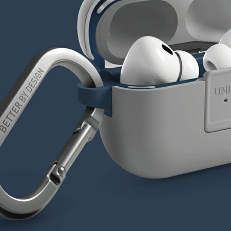 UNIQ etui Clyde Lock Case AirPods Pro 2(2022/2023) szaro-niebieski/chalk grey-marine blue