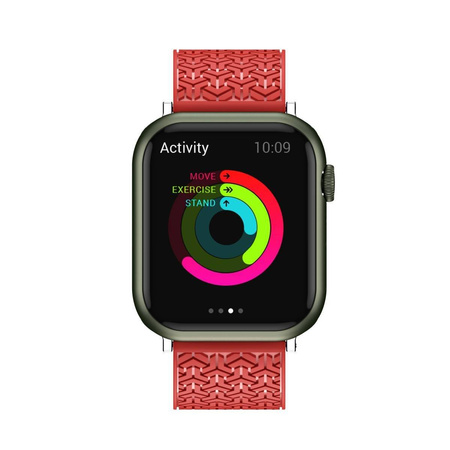 Watch Strap Y pasek do Watch 7 / 6 / 5 / 4 / 3 / 2 / SE (41 / 40 / 38mm) opaska bransoleta do zegarka czerwony