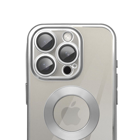Futerał GLAM do IPHONE 16e (SE 4 2025) srebrny