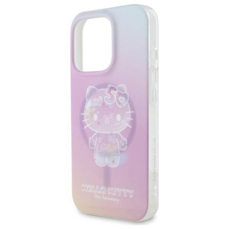 Original Handyhülle IPHONE 16 PRO MAX Hello Kitty Hardcase IML 50TH Anniversary MagSafe (HKHMP16XH50AP) rosa