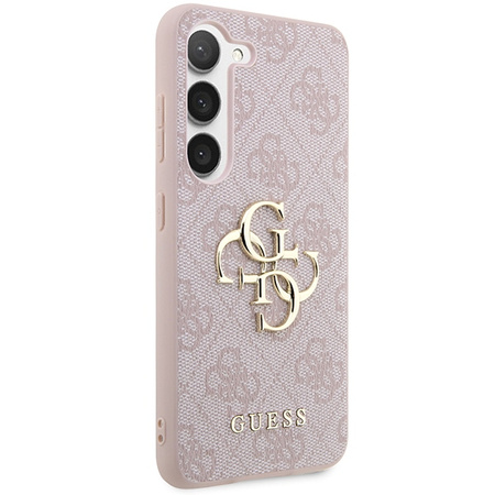 Oryginalne Etui GUESS hardcase 4G Big Metal Logo GUHCSA354GMGPI do Samsung Galaxy A35 różowy