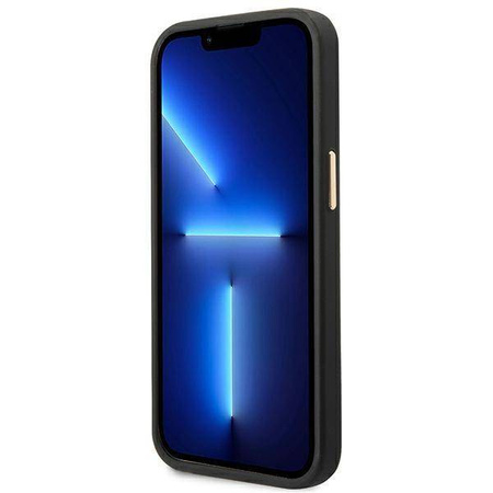 Guess GUHMP14MU4GPRK iPhone 14 Plus 6,7 &quot;schwarz / schwarze Hartschale 4G Logo Plate MagSafe