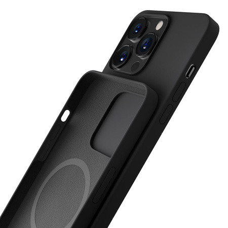 Etui 3mk Hardy Silicone MagCase na iPhone 15 Pro Max - grafitowe