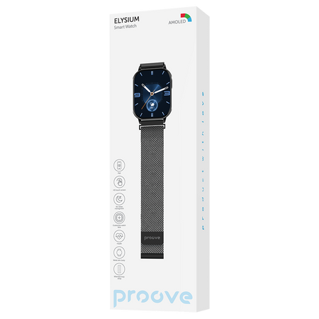 Smartwatch Proove Elysium czarny błyszczący