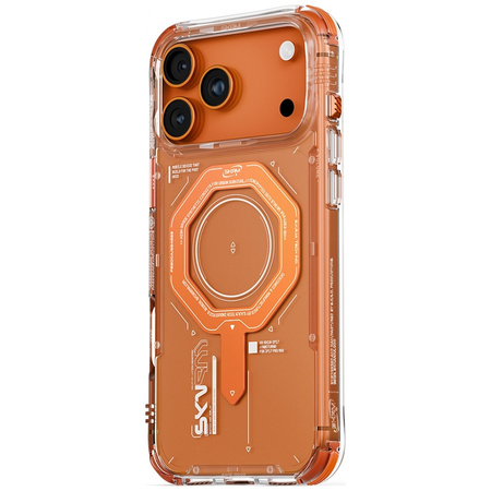 Etui Skinarma Magma do iPhone 17 Pro Max Magnetic Charging pomarańczowy