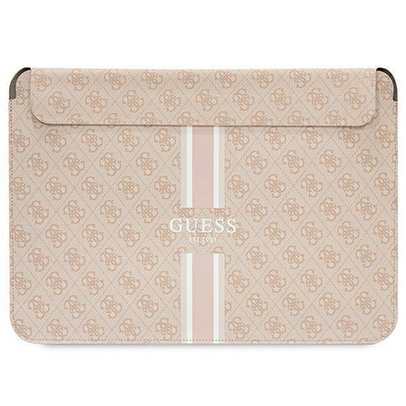 Torba LAPTOP 16" Guess Sleeve 4G Printed Stripes (GUCS16P4RPSP) różowe