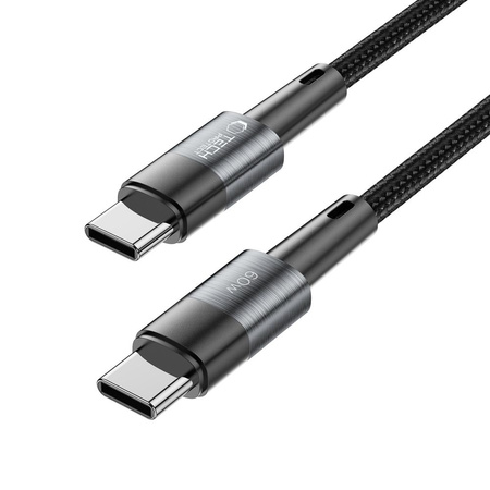 Kabel 60W 3A 0,25m USB-C - USB-C Tech-Protect UltraBoost szary