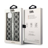 Oryginalne Etui IPHONE 14 PLUS Karl Lagerfeld Hardcase Monogram Stripe (KLHCP14MPGKLSKG) szare