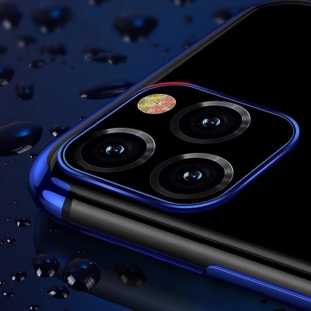 Clear Color Case TPU-Gel-Cover mit Metallrahmen für Xiaomi Redmi Note 11S / Note 11 schwarz
