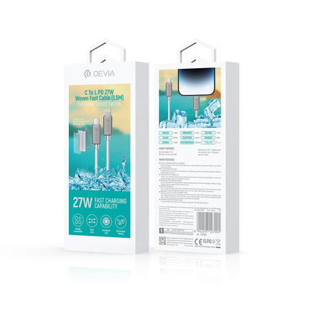 Devia ładowarka indukcyjna magnetyczna Kintone USB 1,0 m biała do Apple Watch