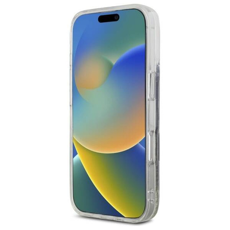 Original Handyhülle IPHONE 16 PRO MAX Hello Kitty Hardcase Liquid Glitter Fever MagSafe (HKHMP16XLGDIK) Schwarz und Golden