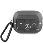 Original Case APPLE AIRPODS PRO 2 Mercedes Cover Large Star Pattern (MEAP28DPMGS) black