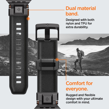 SPIGEN DURAPRO ARMOR APPLE WATCH 6 / 7 / 8 / 9 / 10 / SE / ULTRA 1 / 2 (44 / 45 / 46 / 49 MM) BLACK EDITION