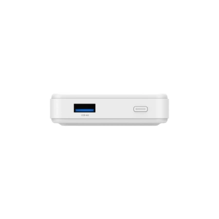 Powerbank Wozinsky WLWP-10KA0Y3WS 22,5W PD Qi2 10000 mAh, mit Ständer, 1x USB-A, 1x USB-C - weiß
