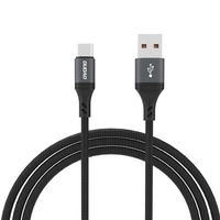 Dudao L3ST USB-A - USB-C 5A Cable 1.2m Braided - Black