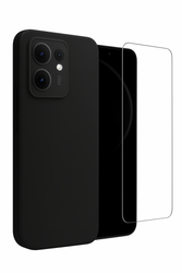 Etui do Oppo Reno 13F 5G czarne + Szkło