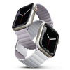 UNIQ pasek Revix Apple Watch Series 4/5/6/7/8/SE/SE2 38/40/41mm. Reversible Magnetic lilak-biały/lilac-white