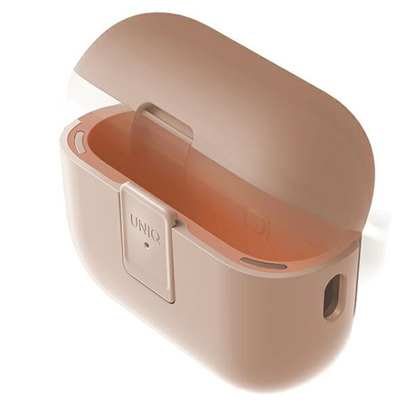 UNIQ etui Clyde Lock Case AirPods Pro 2(2022/2023) pudroworóżowy-różowy/light pink-crepe pink