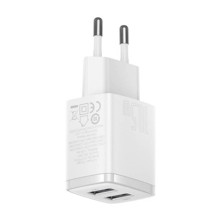 Baseus Compact Charger 2U 10.5W EU White