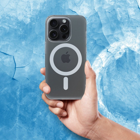 Futerał FROST MAG COVER kompatybilny z MagSafe do IPHONE 12 Pro transparentny
