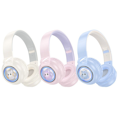 HOCO słuchawki bezprzewodowe nagłowne W50 białe