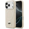 Etui Karl Lagerfeld Karl Pin MagSafe do iPhone 17 Pro - beżowe