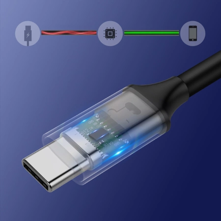Kabel USB-C do USB-C 3.1 PD UGREEN Power Delivery 60W 1,5m (czarny)