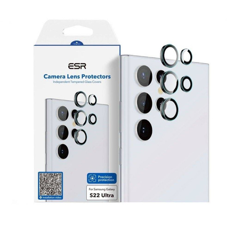 SZKŁO HARTOWANE ESR CAMERA LENS GALAXY S22 ULTRA BLACK