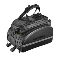 Rockbros A6-6 Fahrradtasche für den Kofferraum, 35 l, mit ausklappbaren Taschen – Schwarz