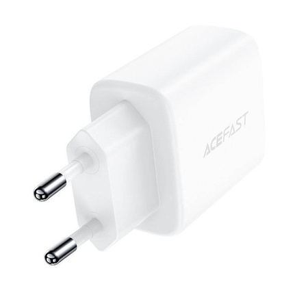Acefast Wandladegerät USB Typ C / USB 20W, PPS, PD, QC 3.0, AFC, FCP weiß (A25 weiß)