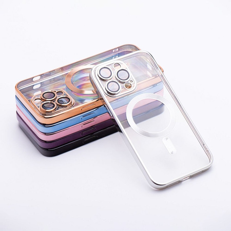 Futerał Electro Mag Cover kompatybilny z MagSafe do IPHONE 14 PRO srebrny